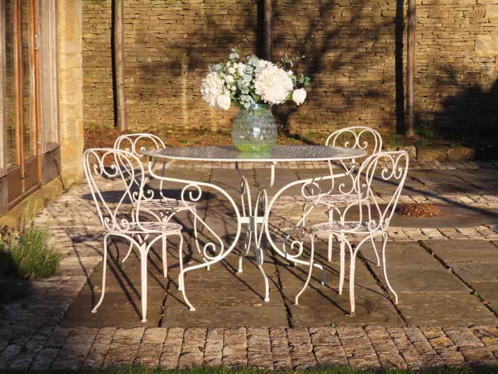 antique-french-garden-table-and-chairs