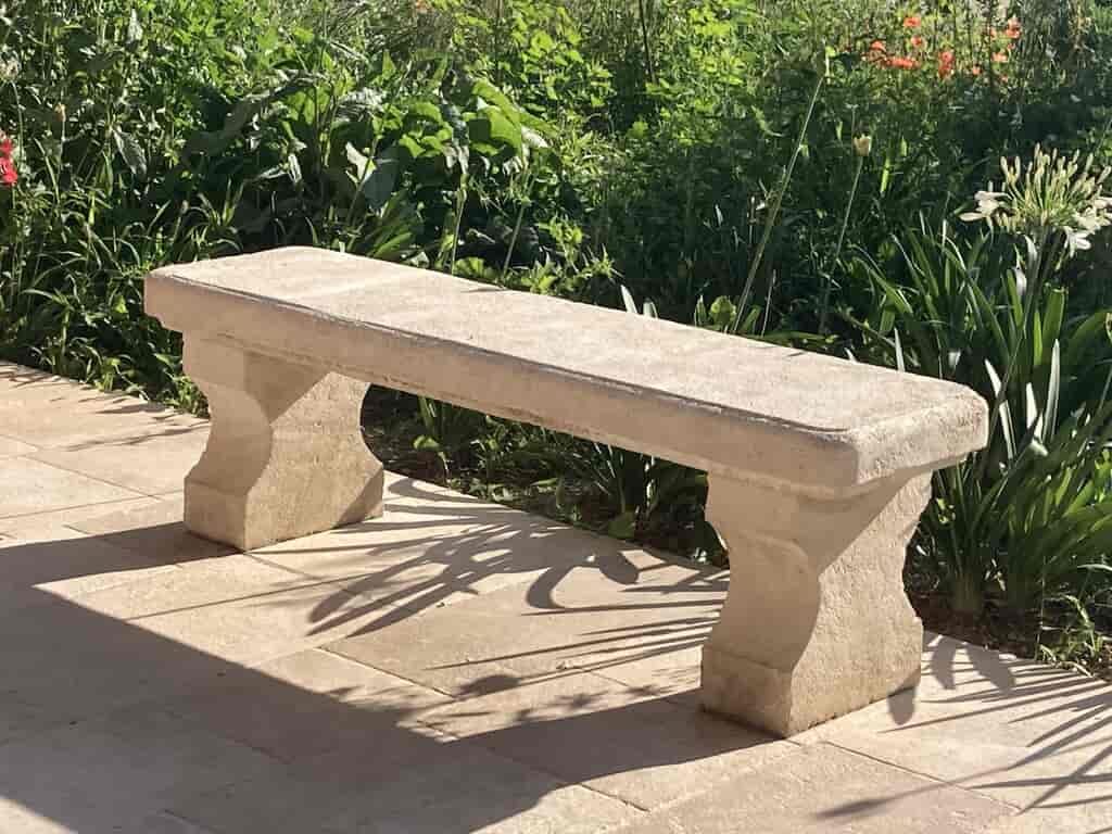 limestone-garden-bench
