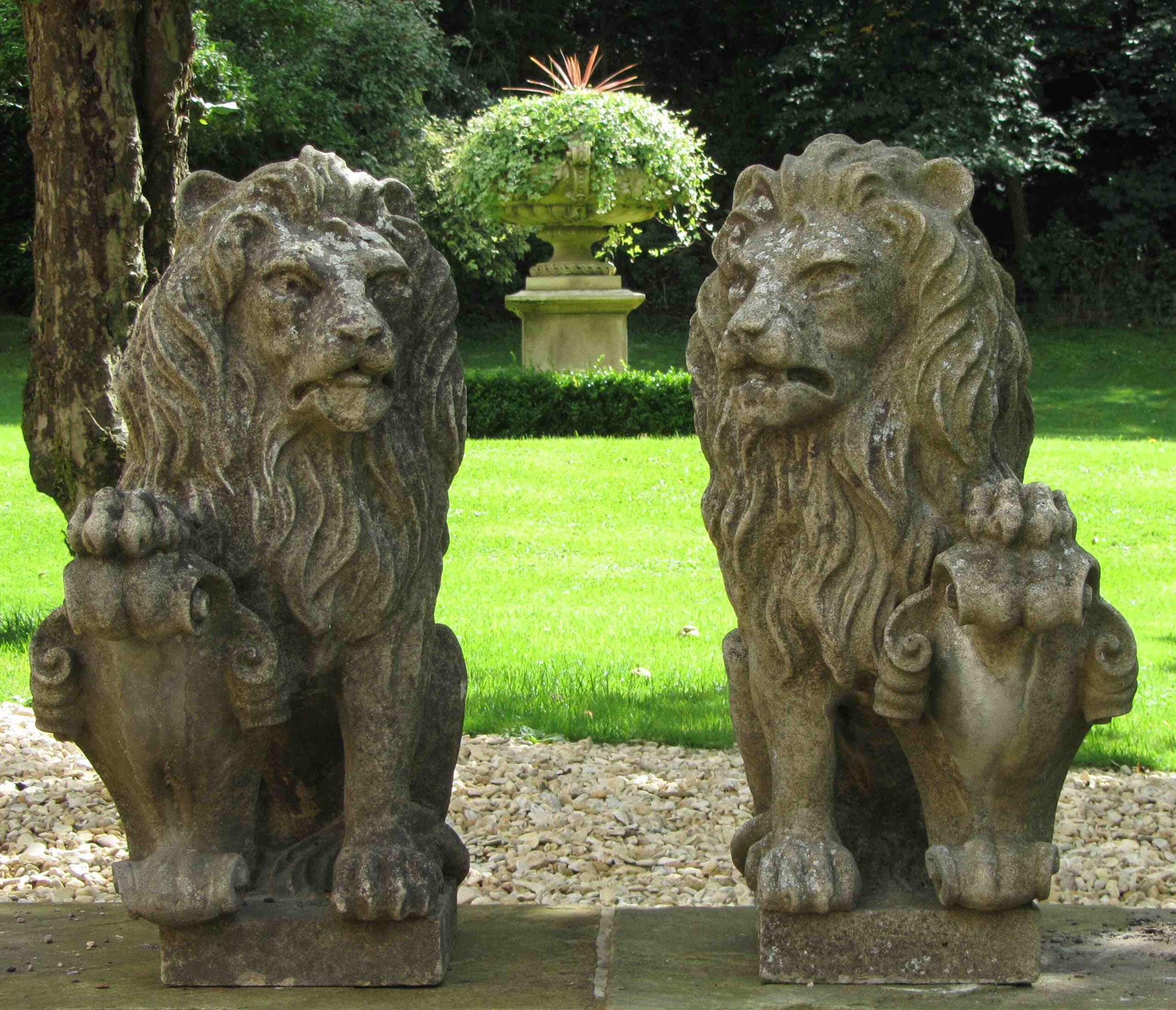 Original Garden Statuary Lichen Garden Antiques